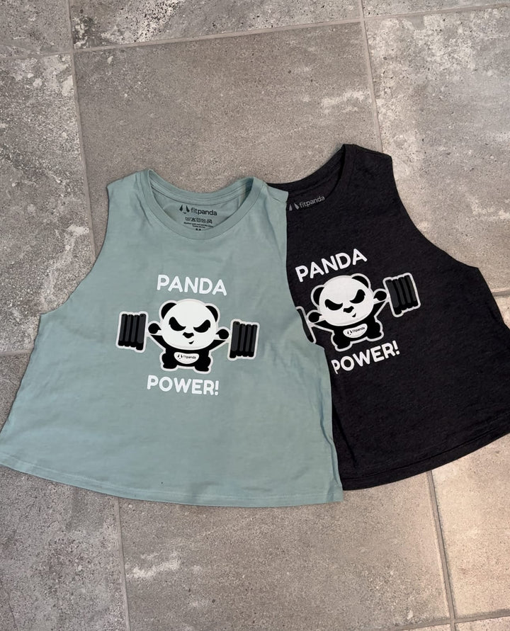 Panda Power Crop Tank