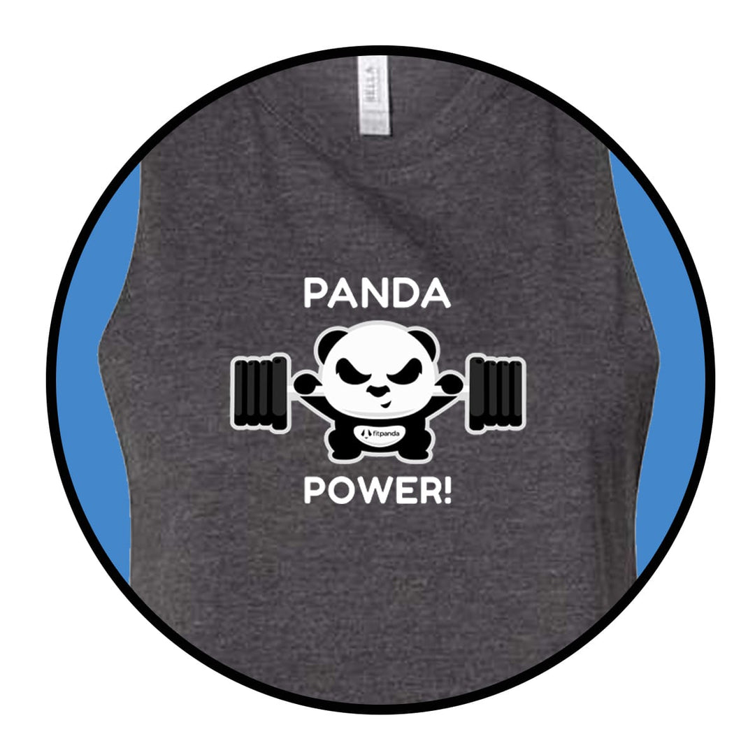 Panda Power Crop Tank