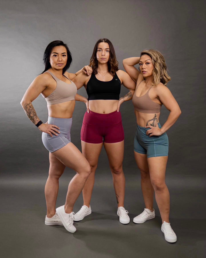 Hi-Rise Shorts With Pockets