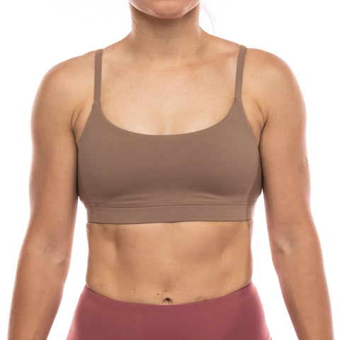 V-BACK SPORTS BRA - CACAO