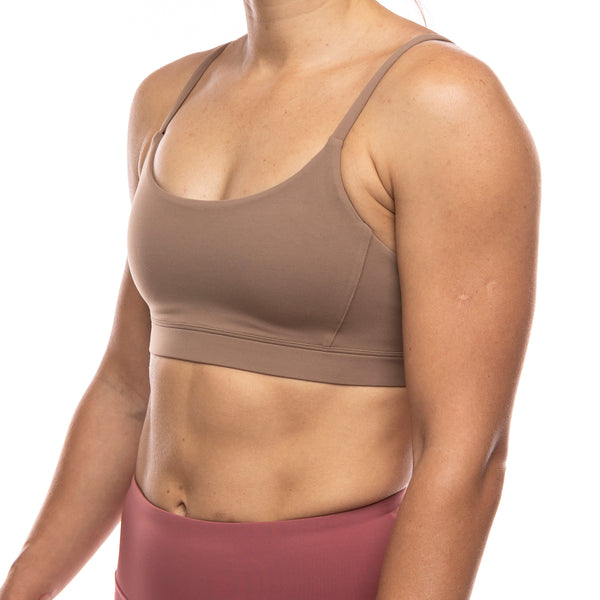 V-BACK SPORTS BRA - CACAO