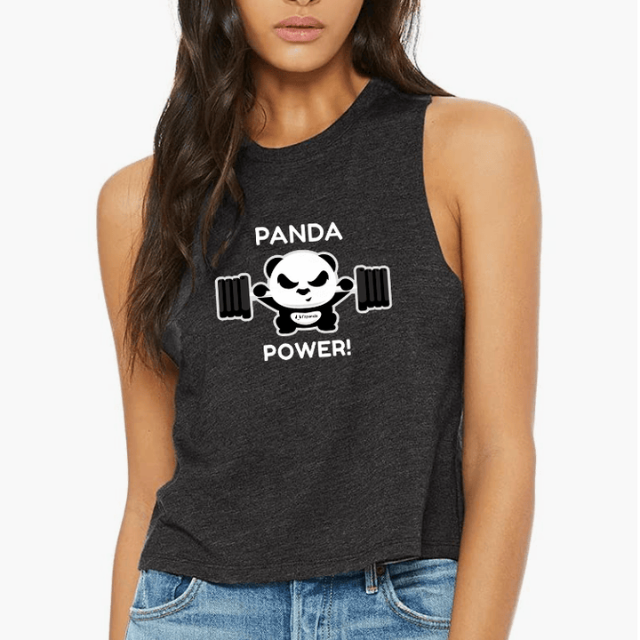 Panda Power Crop Tank